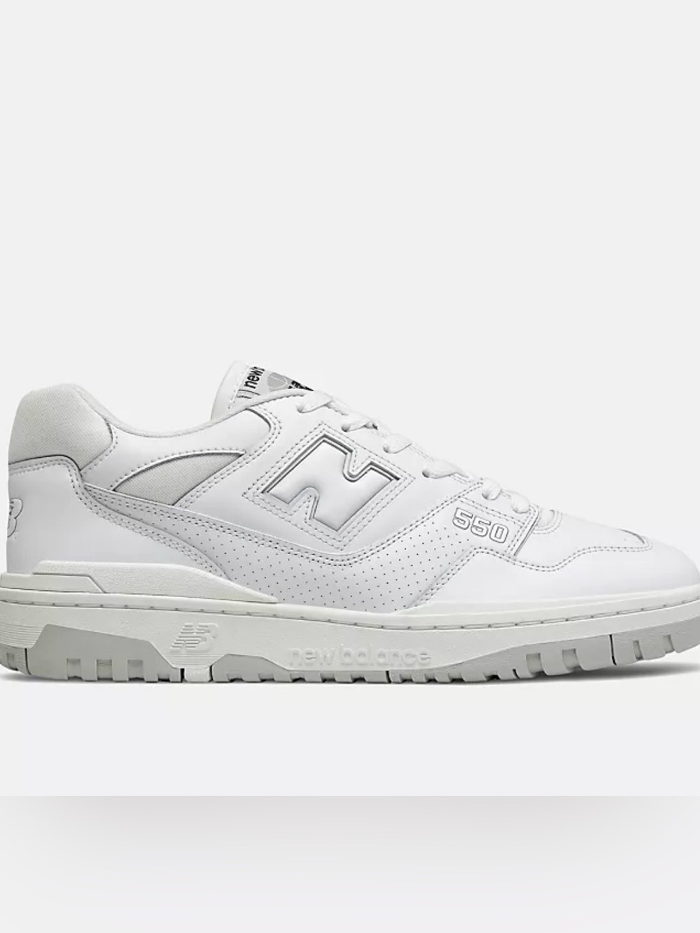 New Balance 550 Leather Sneaker in White